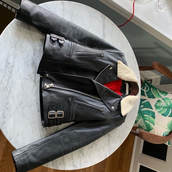 Victoria Beckham Leather Biker Jacket - Picture 2 of 7